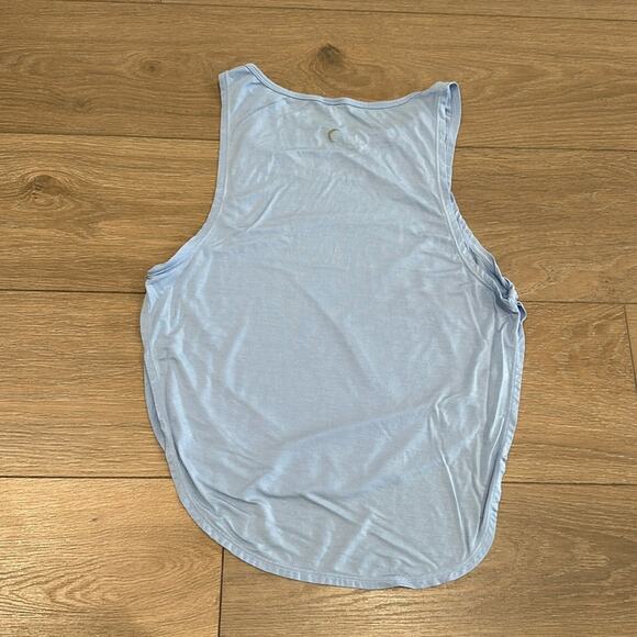 ZYIA ACTIVE Light Blue Cornflower Swivel Open Sides Active Soft Tank Top Size XS - Picture 3 of 11